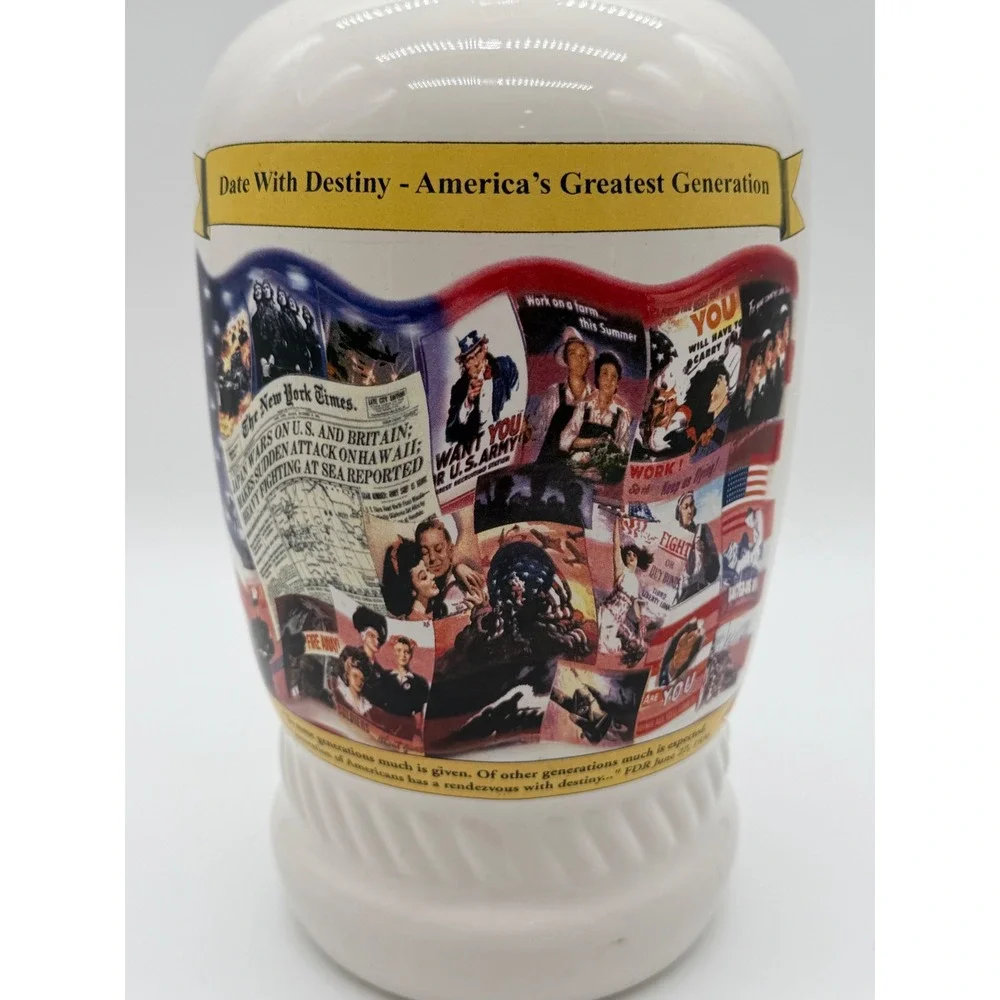 Altenmunster Brauer Bier WWII America's Greatest Generation Ceramic Stein 12